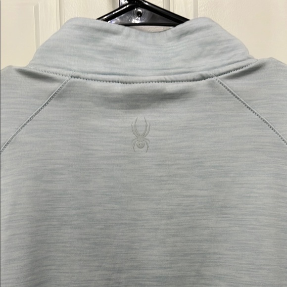 Spyder Half Zip Fleece Lined Sweatshirt in Soft Heather Blue - Size XL - Picture 9 of 14